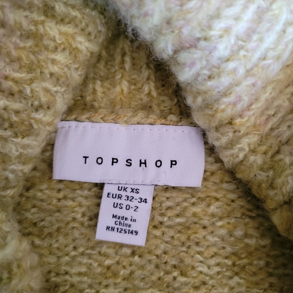 TopShop Oversized Roll Neck Pull Over Sweater Dress 0-2 - Picture 11 of 12